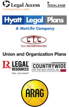 We accept Group Legal Insurance plans.