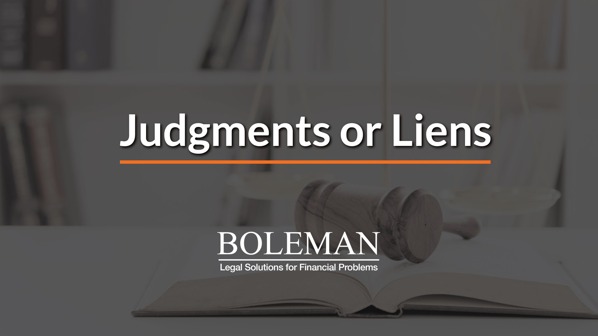 Judgments or Liens